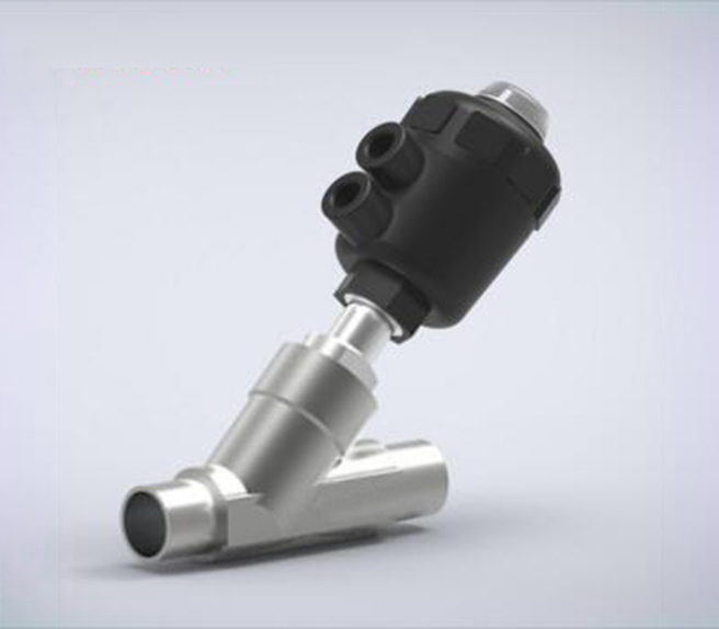 焊式气动角座阀